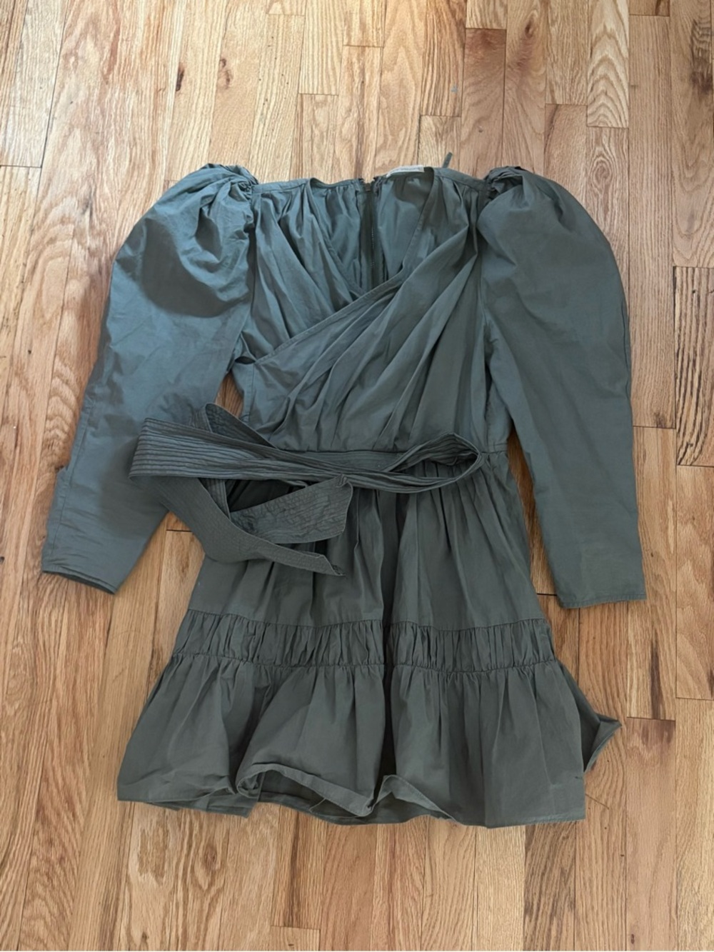 Ulla Johnson Olive Green Dress with Delicate Straps